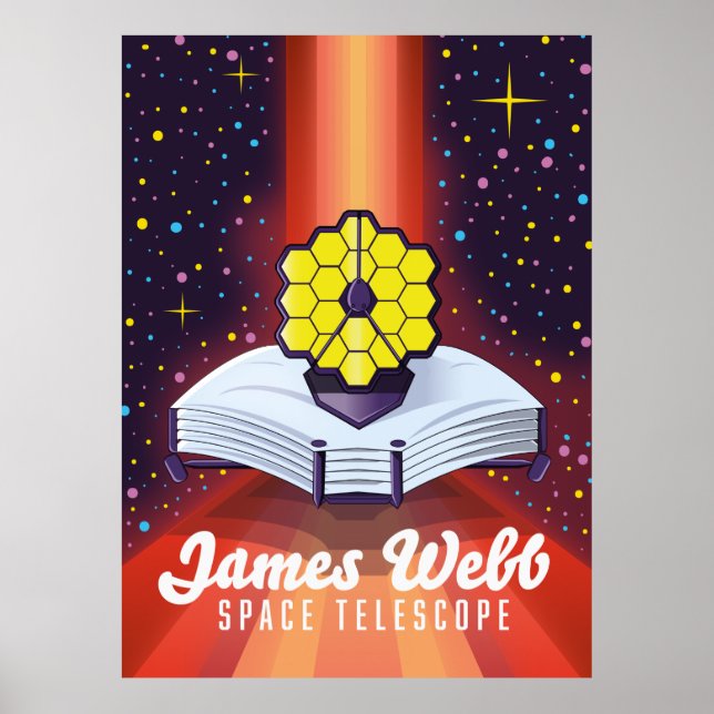 Póster Telescopio espacial James Webb. (Frente)