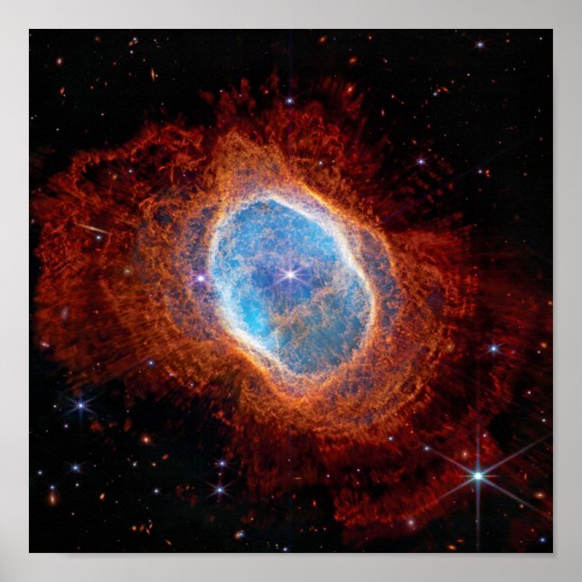 Póster Telescopio Espacial James Webb Nebulosa del Anillo (Frente)