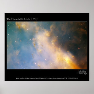 Póster Telescopio Hubble Dumbell Nebula M27