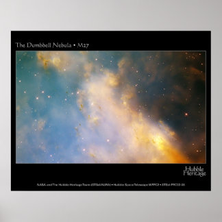 Póster Telescopio Hubble Dumbell Nebula M27