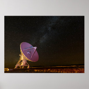 Póster Telescopio Vía Láctea   San Agustín Nuevo México