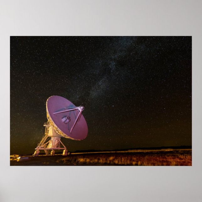 Póster Telescopio Vía Láctea | San Agustín Nuevo México (Frente)