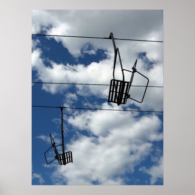 Póster Telesilla y cielo (Frente)