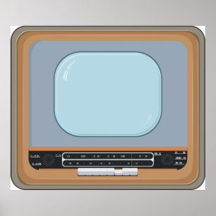 Póster Televisión Antigua