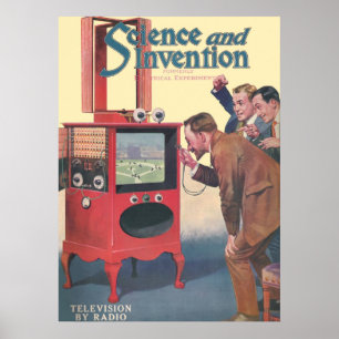 Póster Televisión Por Radio