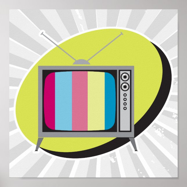 Póster televisión retro (Frente)