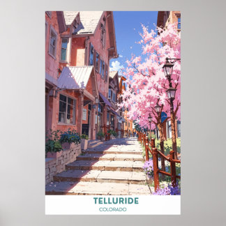 Póster Telluride - Colorado - Ciudad hermosa