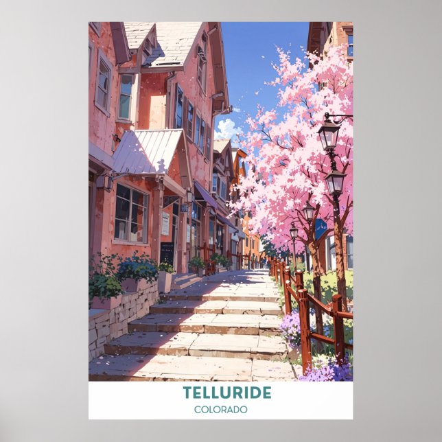 Póster Telluride - Colorado - Ciudad hermosa (Frente)