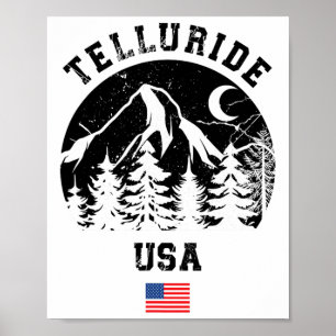 Póster Telluride Colorado Estación de Esquí Esquí Alpino
