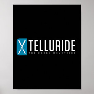 Póster Telluride Colorado Montaña Esquí