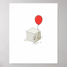 Póster Tema de azúcar, cubo de azúcar