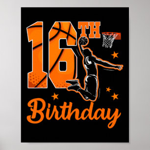 Póster Tema de cumpleaños 16 con calavera para fiesta de