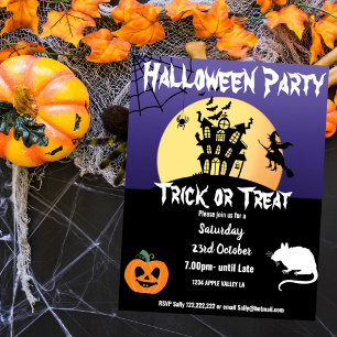 Póster tema de evento de fiesta de Halloween