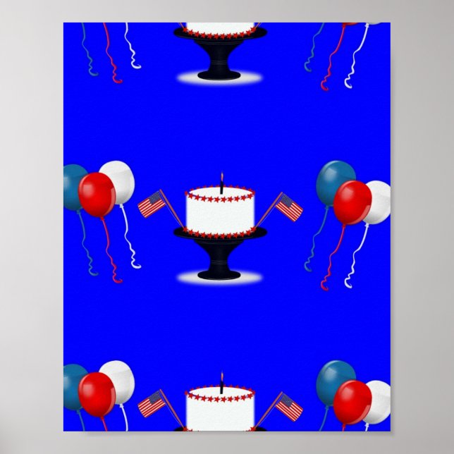 Póster Tema de las celebraciones del Día de la Independen (Frente)