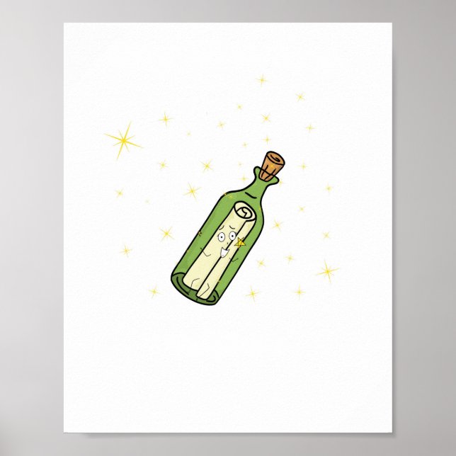 Póster Tema de mensaje en una botella (Frente)