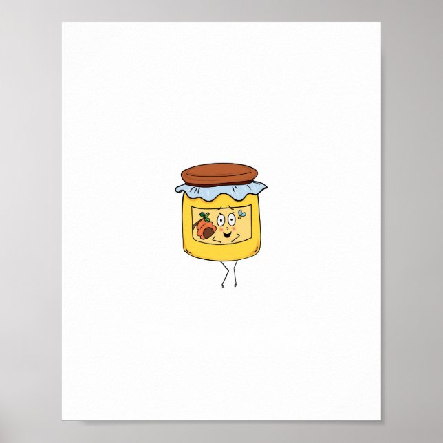 Póster Tema de miel, personaliza Miel, (Frente)