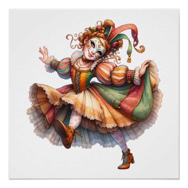 Póster Tema de personajes de la mascarada de SO CUTE (Anverso)