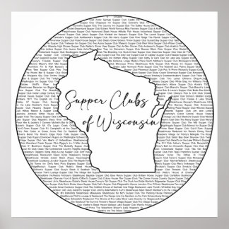 Póster Tema de Wisconsin Supper Club