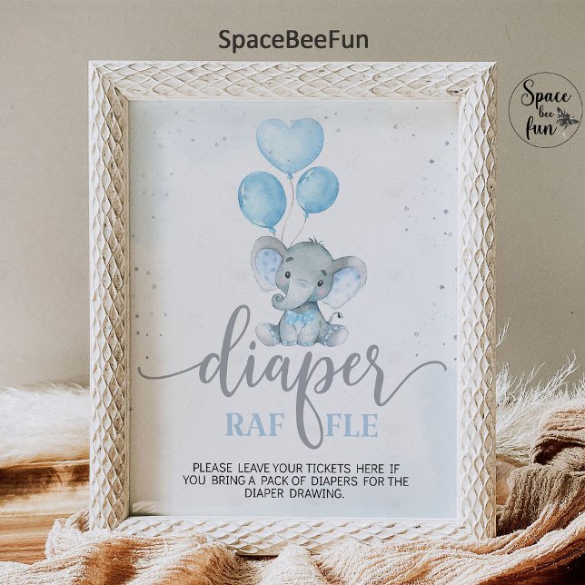 Póster Tema del Elefante Boy Baby Shower Safari Elephant (elephant invitation,elephant baby shower sign,elephant boy baby shower,theme elephant,safari animals)