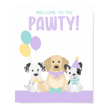 Tema del Fiesta Puppy Dog Pawty