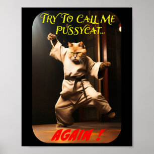 Póster Tema humorístico de Karate