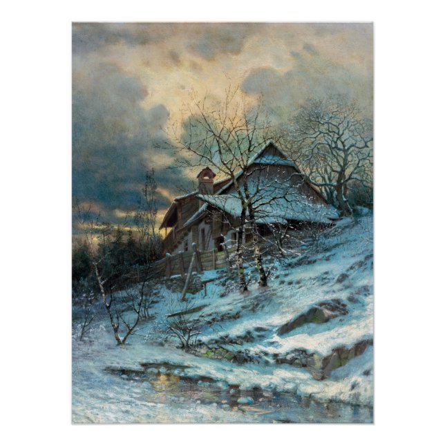 Póster Tema invernal de Angyal Vojtech (Anverso)