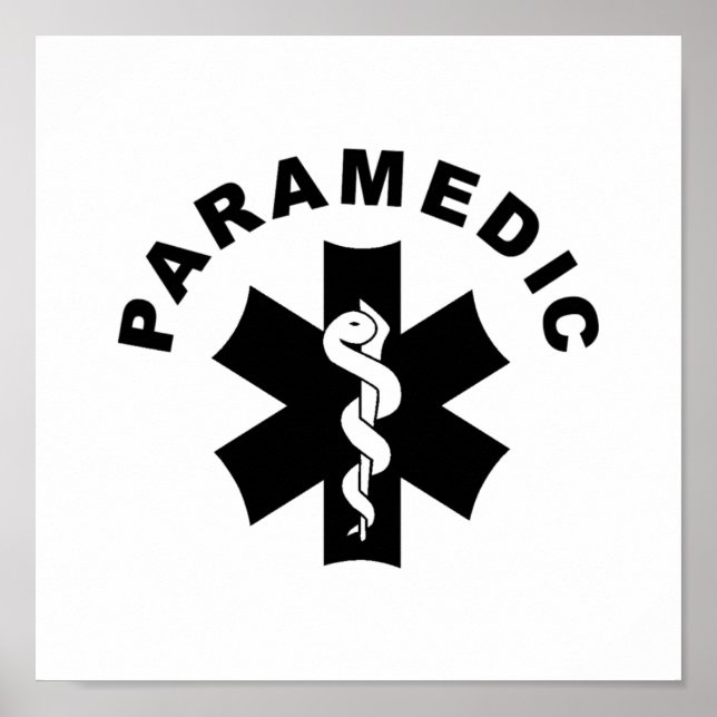 Póster Tema paramédico (Frente)