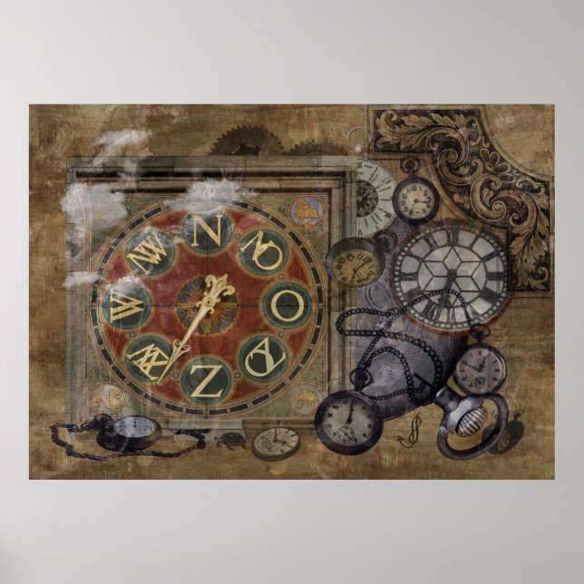 Póster Tema y variantes del tiempo (Frente)