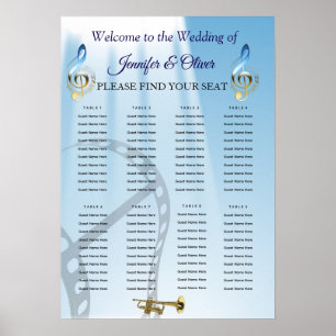 Póster Temas de Celebración para Amantes de la Música