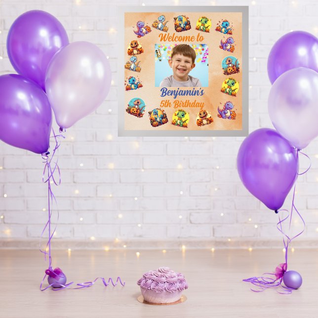 Póster Temática de bebés dinosaurios niños Fiesta de cump (Subido por el creador)