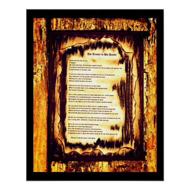 Póster Temblor En Sus Manos (Anverso)