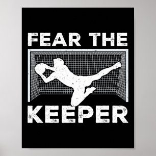Póster Teme al portero divertido portero de fútbol guarda