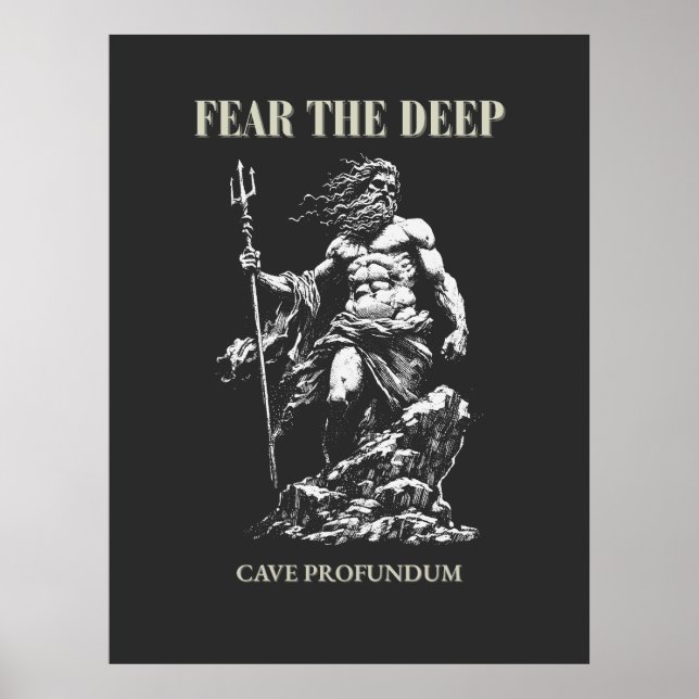 Póster Teme lo Profundo – Poseidón Mítico  (Frente)
