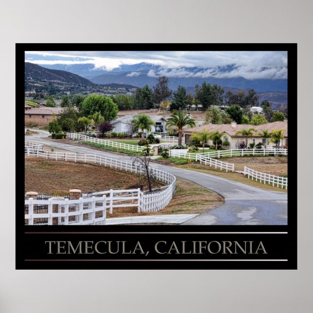Póster Temecula, Poster de California (Frente)