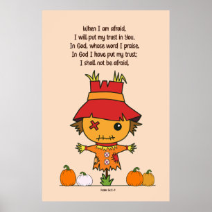 Póster Temeroso cuando tengo miedo