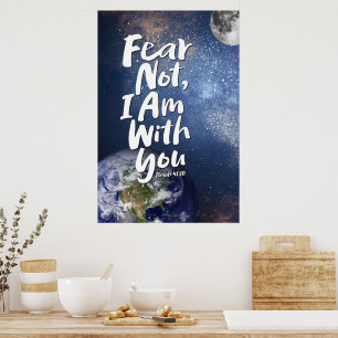 Póster TEMOR NO, ESTOY contigo Religioso - Isaías 41:10