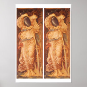 Póster Temperantia por Sir Edward Coley Burne-Jones