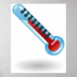 Póster Temperatura del termómetro