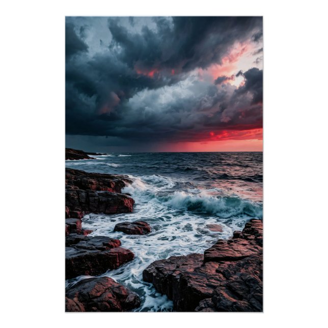 Póster Tempestad Carmesí (Anverso)