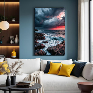 Póster Tempestad Carmesí