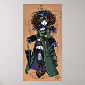 Póster Temple Victorian Steampunk Time traveser Angel