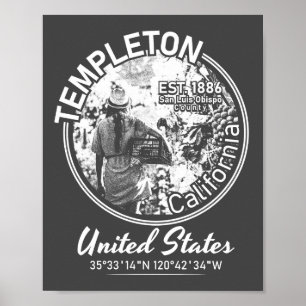 PÓSTER TEMPLETON - VINTACIÓN DE CALIFORNIA
