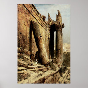 Póster Templo arruinado en Ballbeck