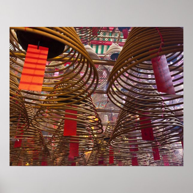 Póster Templo budista Man Mo de Hong Kong (Frente)