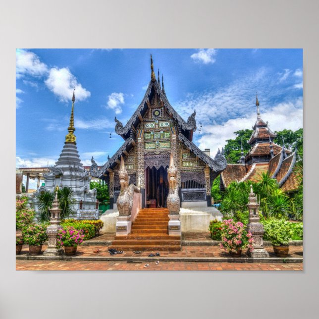 Póster templo chiang mai (Frente)