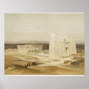 Póster Templo de Edfu, Apollinopolis antiguo, Egipto