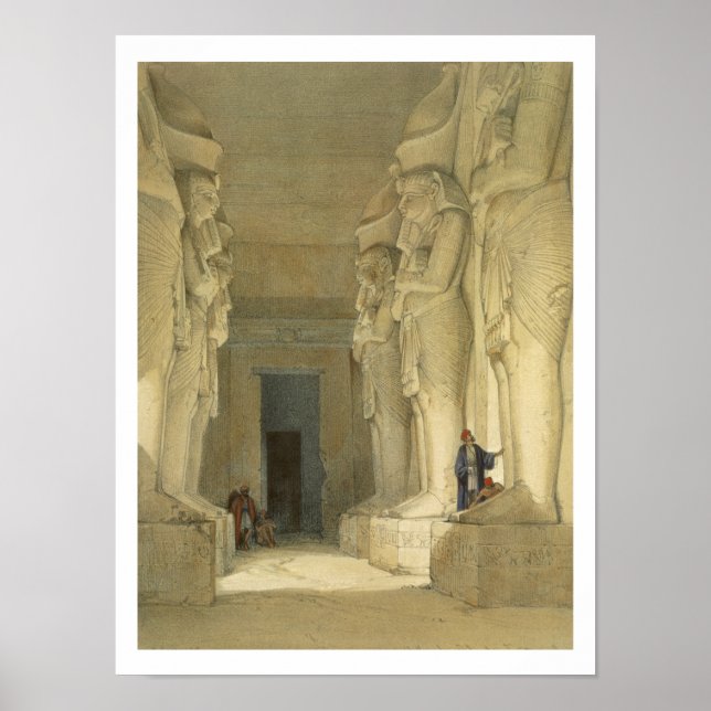 Póster Templo de Gysha, Nubia, de "Egipto y (Frente)