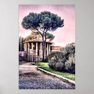 Póster Templo de Hércules Víctor