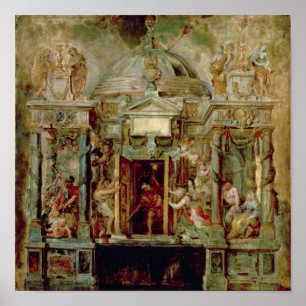 Póster Templo de Jano, 1630s