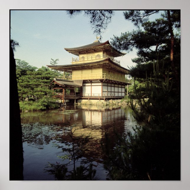 Póster Templo de Kinkaku dedicado a la memoria (Frente)